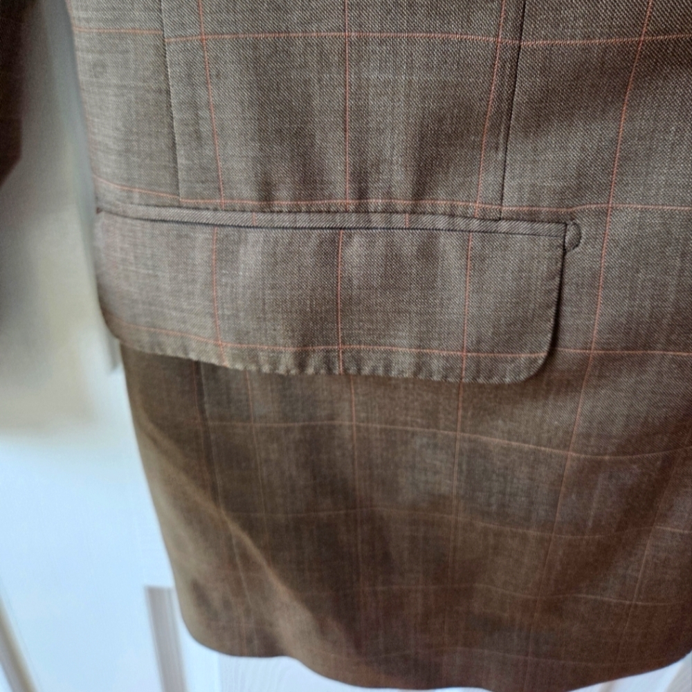 CORNELIANI Jacket Men' Super 120 Extrafine Merino Wool EU 50 US 40 Brown - Picture 2 of 13